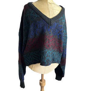 NWT Urban Outfitters Sweater Women S/M Crop Grandpa Grunge Renewal Slouch Baggy